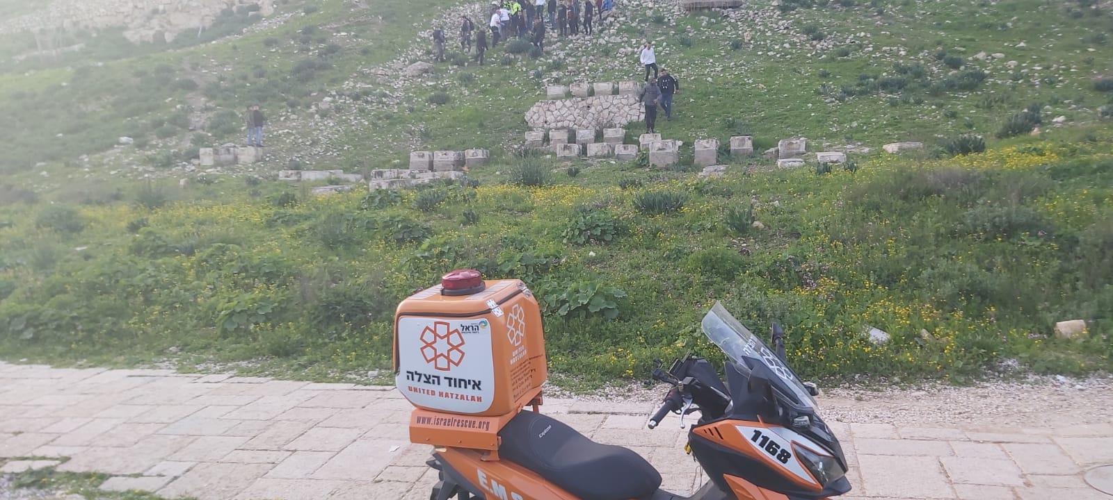 נער החליק למדרון בהר הזיתים, מצבו בינוני