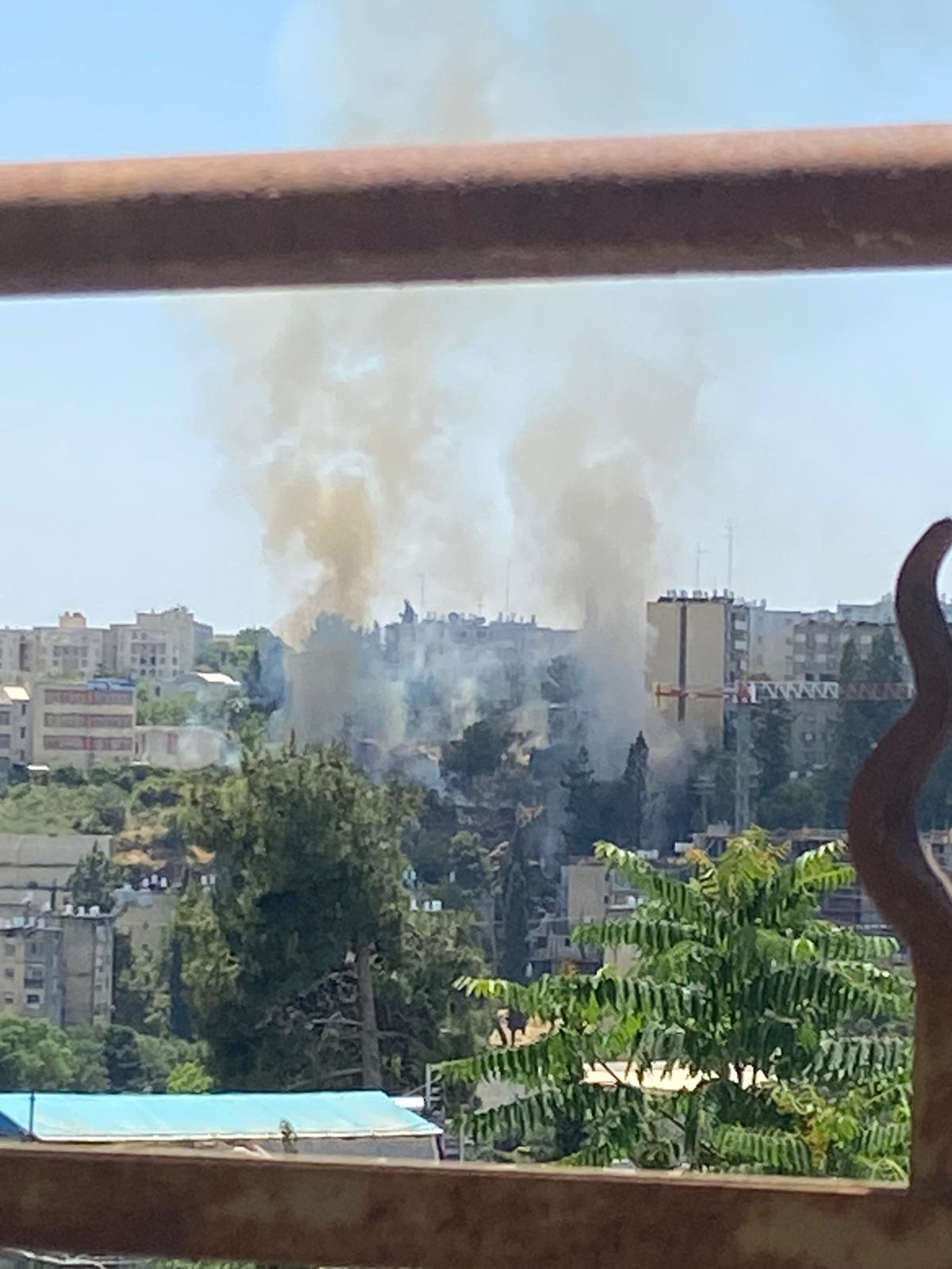 שריפת ענק בקריית מנחם