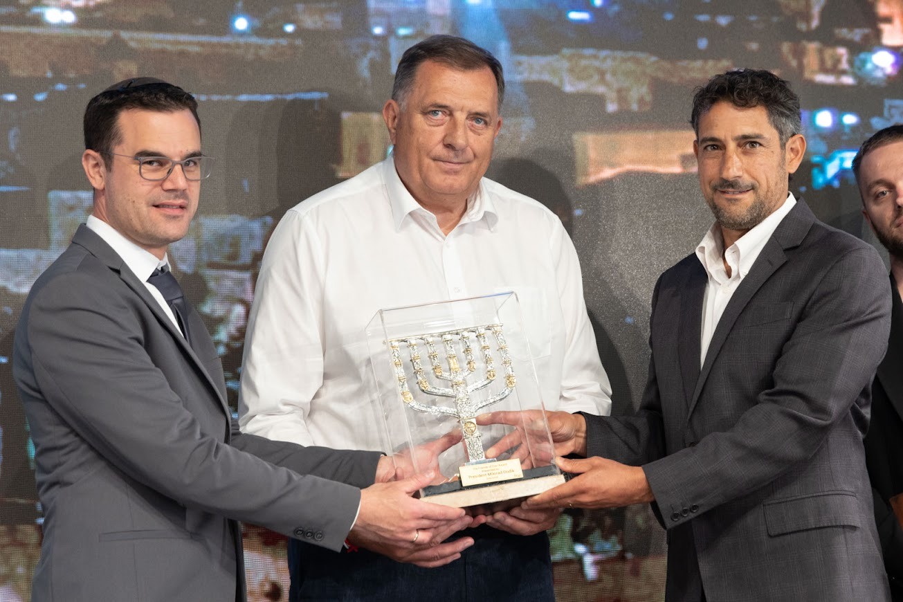 פרס ידידי ישראל הוענק לנשיא בוסניה הרצגובינה