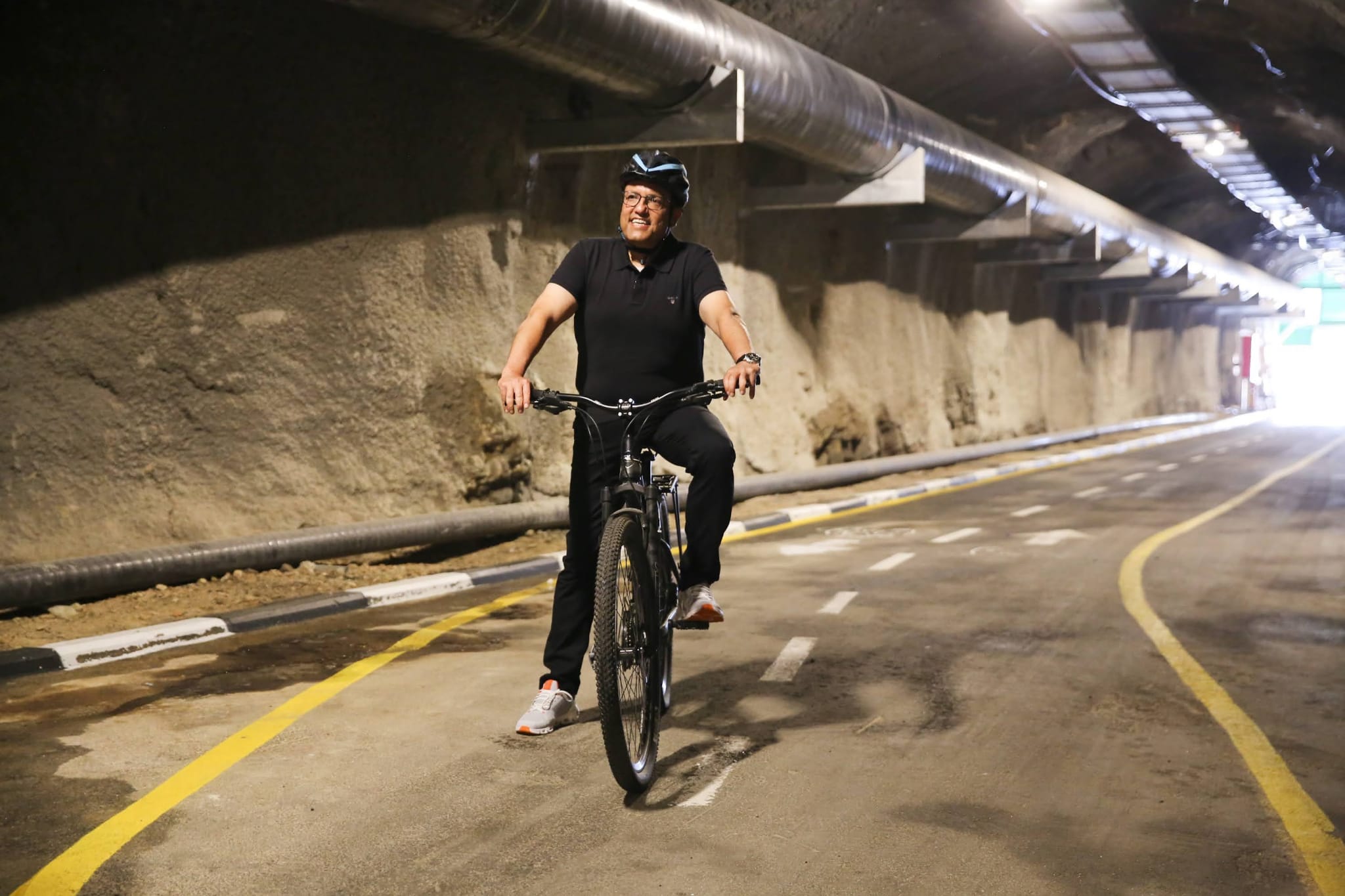 מנהרת רכיבת האופניים הראשונה בישראל הגיעה לירושלים