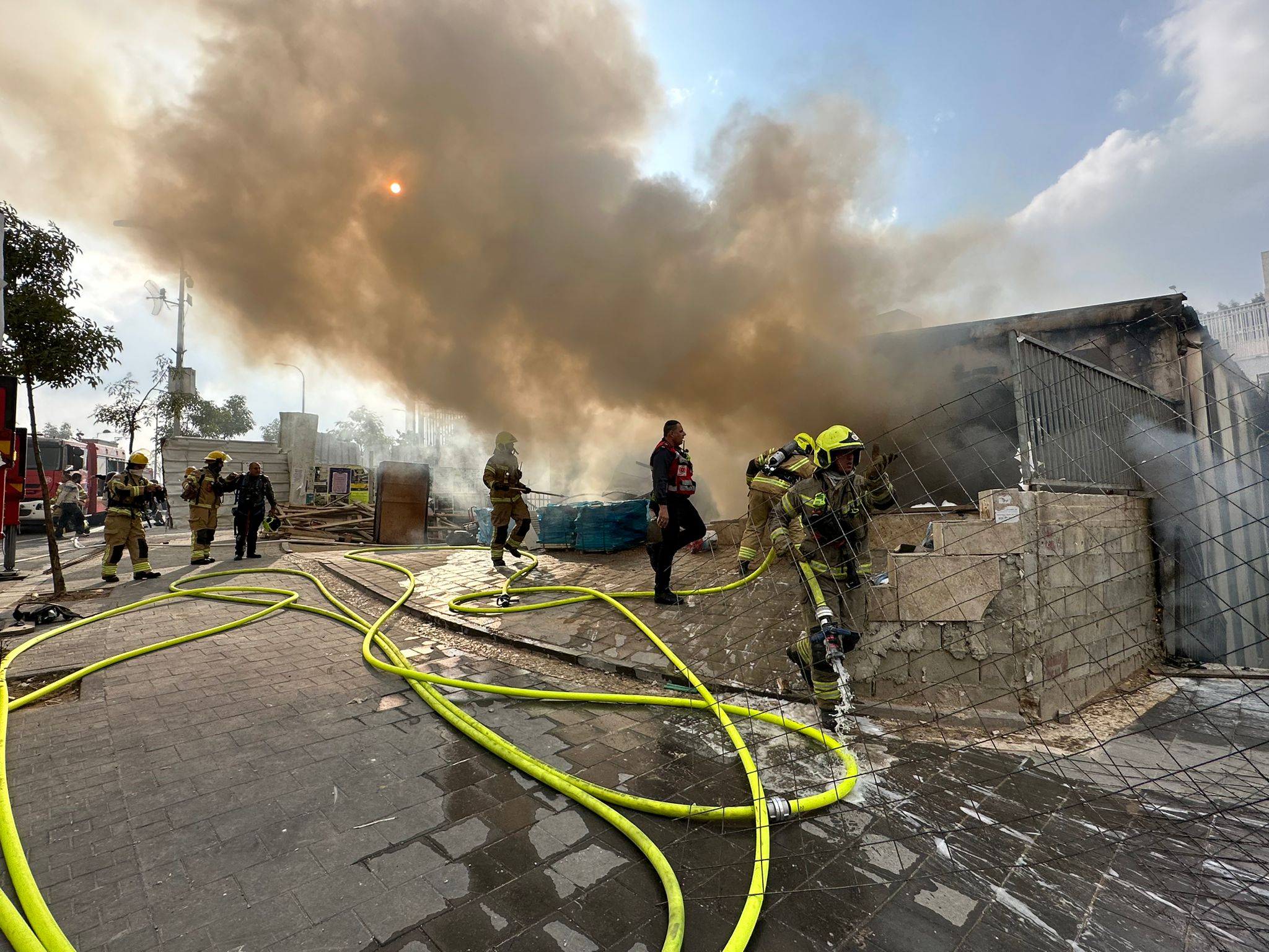 רמות: שריפה בבית הכנסת